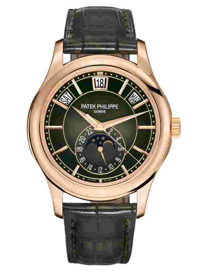Patek Philippe Annual Calendar
                           
                                 Unworn Complications Annual Calendar Green Dial 5205R-011