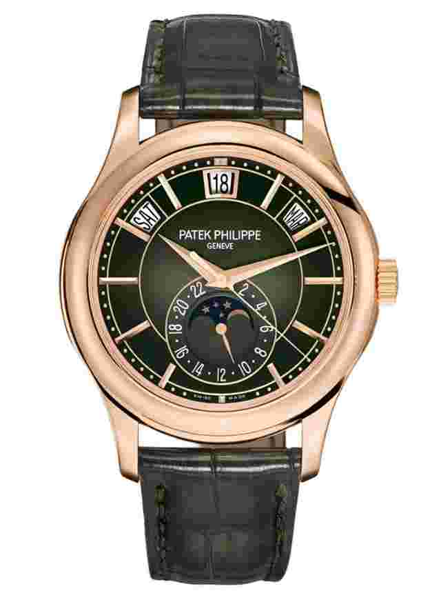 Patek Philippe Annual Calendar
                           
                                 Unworn Complications Annual Calendar Green Dial 5205R-011