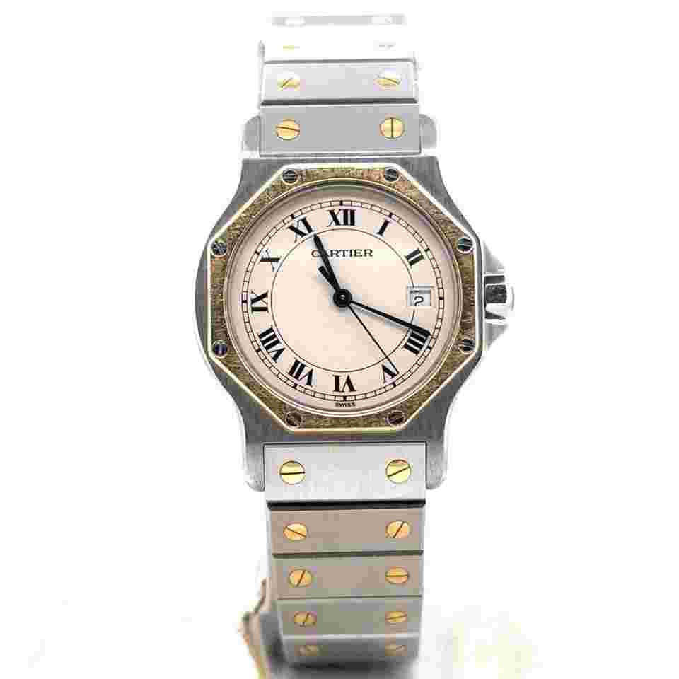 Cartier Santos
Octagon Quartz 30mm 18k Yellow Gold/Steel Unisex Watch 187902