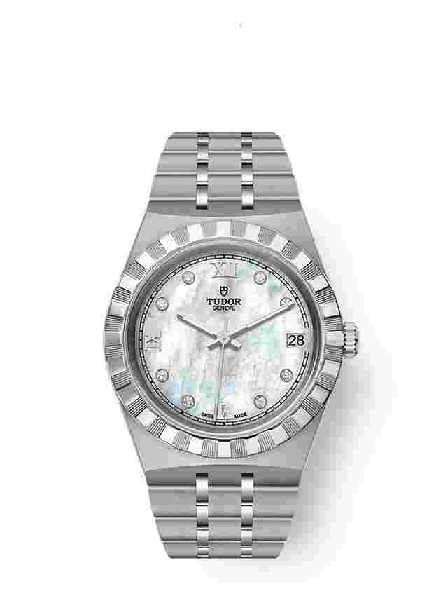 Tudor Royal
                           
                                 Unworn 2024 Tudor Royal Steel and Diamond-set 34mm Ref# M28400-0005 box and papers