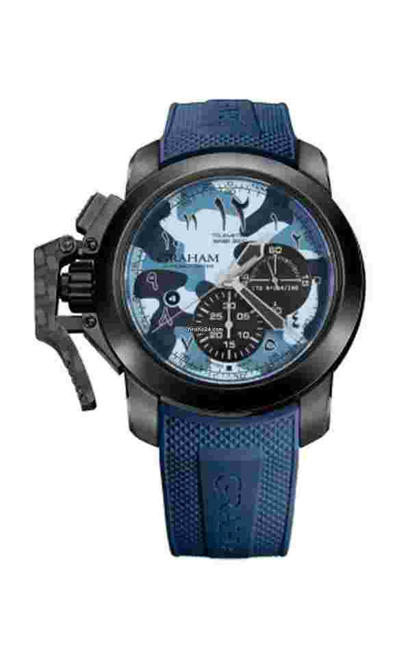 Graham Chronofighter Oversize
                           
                                 Blue Camouflage Chronograph PVD Stainless steel Men's Watch