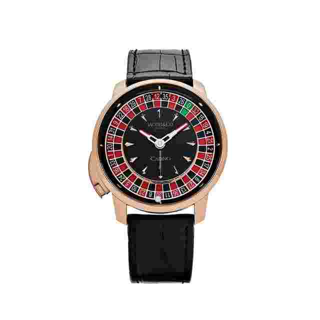 Jacob & Co.
                           
                                 'The Casino Tourbillon' CA100.40.AA.AA.ABALA Rose Gold Black Onyx Dial Limited Edition