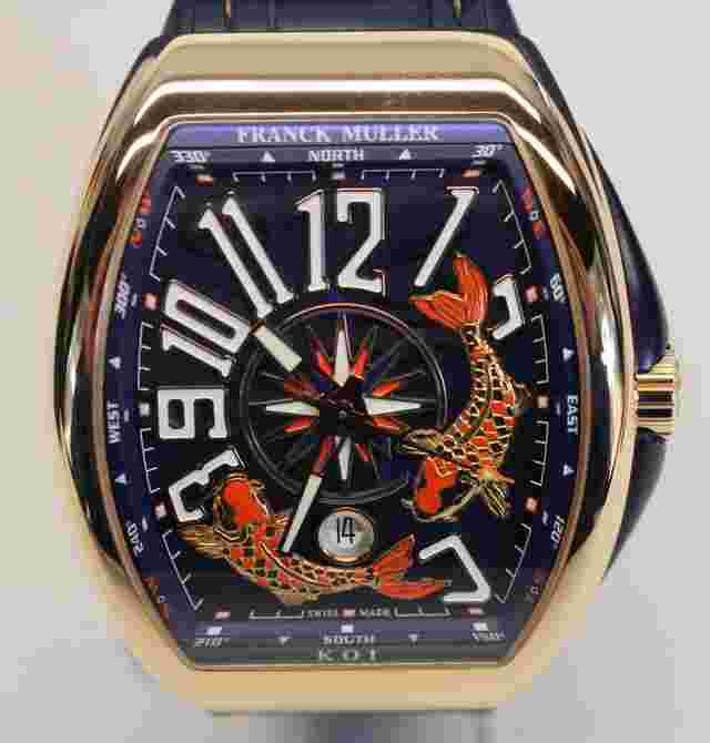 Franck Muller Vanguard
                           
                                 KOI Automatic Watch 18K ROSE GOLD Ref V45 YT SC DT 5N BL