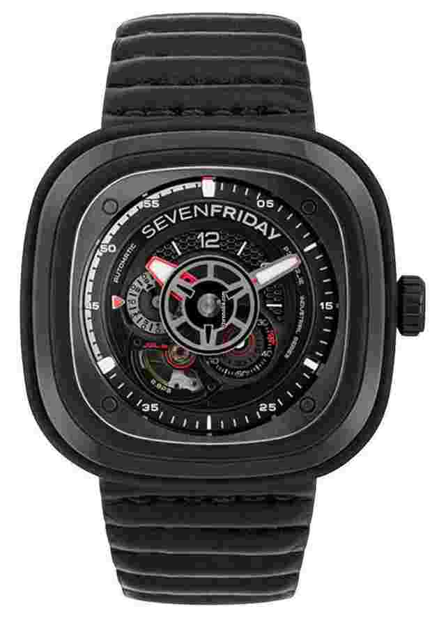 Sevenfriday P3
                           
                                 P-Series Racer III Automatic Black PVD Leather Mens Watch P3C/06