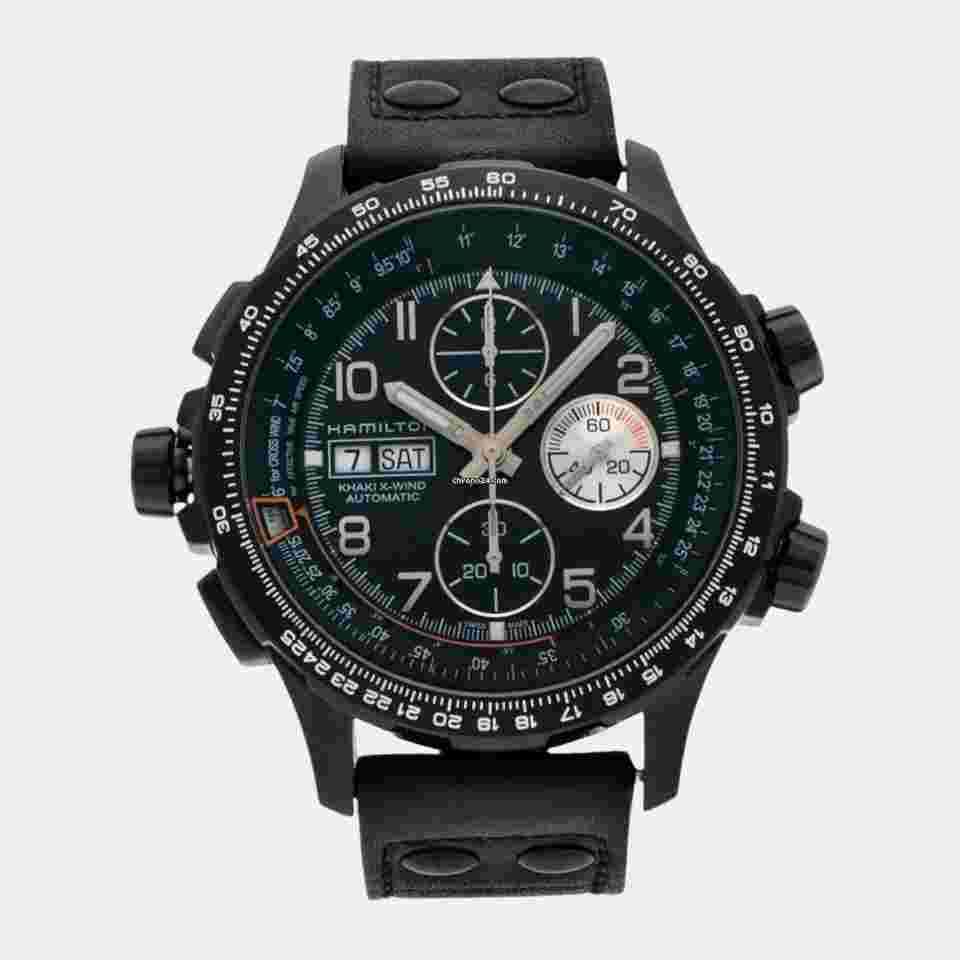 Hamilton Khaki X-Wind
                           
                                 Aviation X-Wind Chrono PVD Stainless Steel Automatic Men's Watch