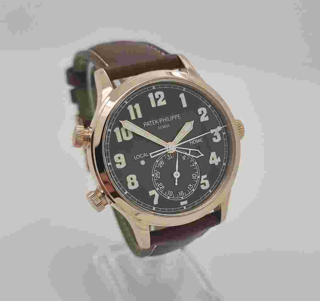 Patek Philippe Calatrava
Pilot Travel Time 18K Rose Gold Mens 42mm Watch B&Ps