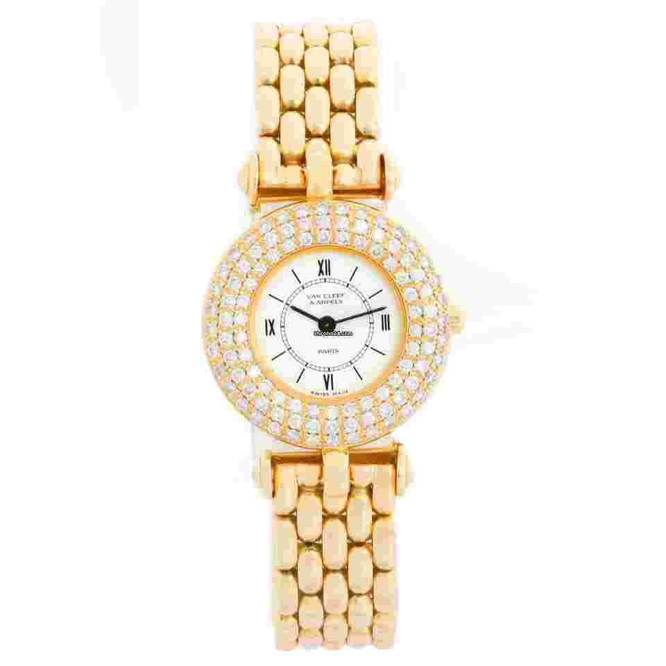 Van Cleef & Arpels
                           
                                 18K Yellow Gold Diamond Watch