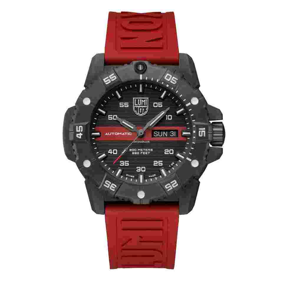 Luminox
                           
                                 XS.3876.RB Master Carbon SEAL x Red Line Rubber Automatic Men's Watch