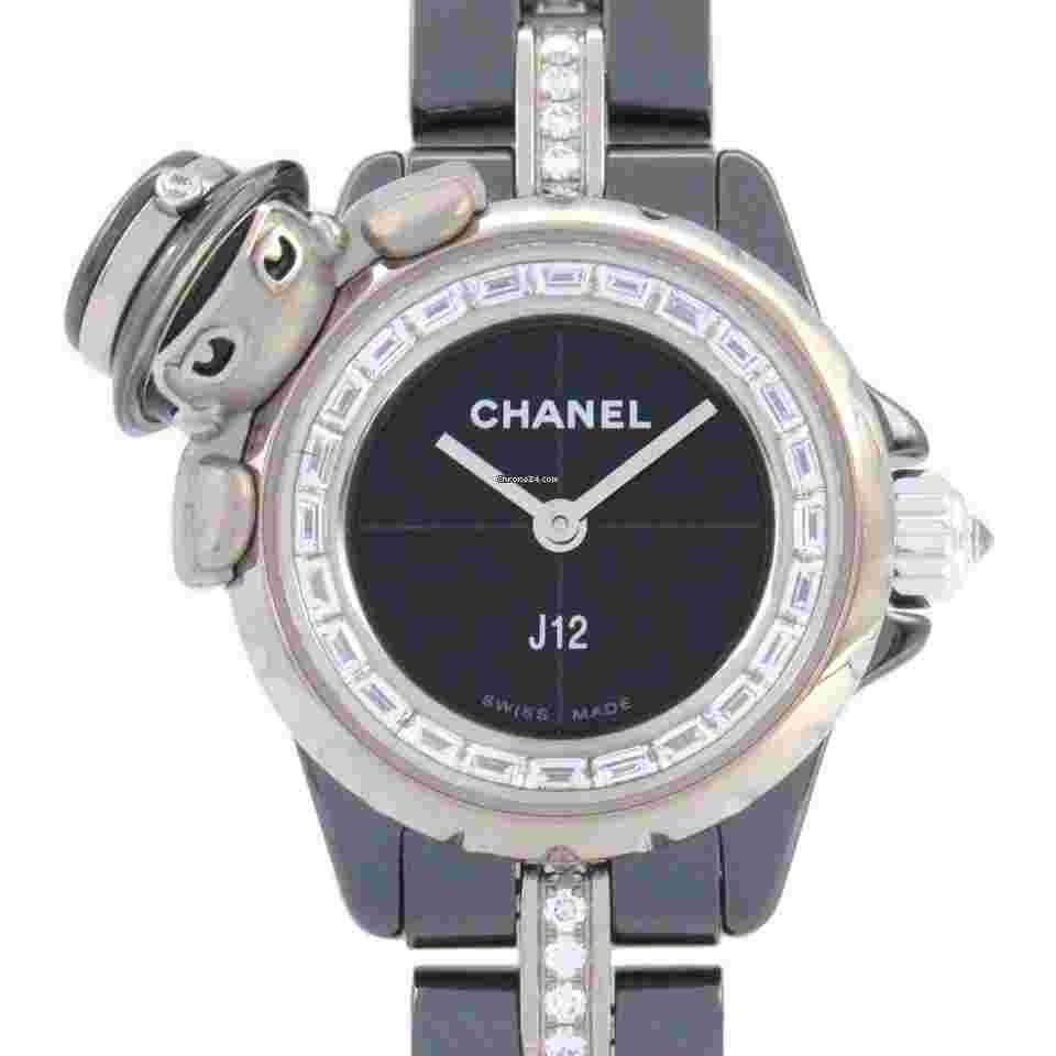 Chanel J12
                           
                                 Mademoiselle J12 XS Wrist Watch H7433 Quartz K18WG ceramic Used Women