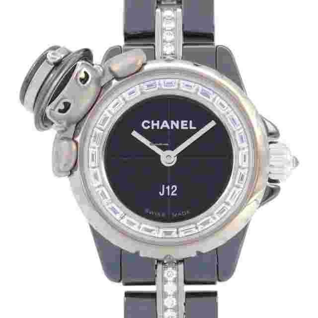Chanel J12
                           
                                 Mademoiselle J12 XS Wrist Watch H7433 Quartz K18WG ceramic Used Women