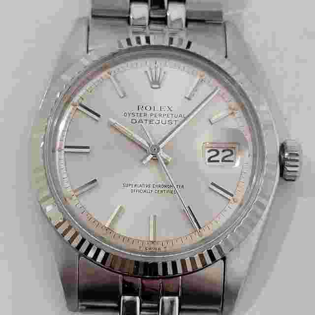 Rolex Datejust 36
                           
                                 Mens Rolex Oyster Datejust 1601 36mm 18k Gold SS Automatic 1970s Vintage NA145S