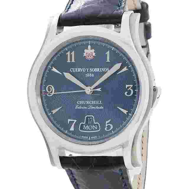Cuervo y Sobrinos Robusto
                           
                                 Watches 2810 Robusto Churchill Sir Winston Day Date Blue Limited Edition