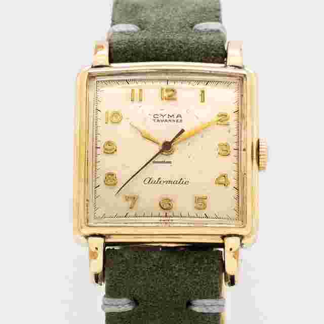 Cyma
                           
                                 1960's Era Vintage CYMA Tavannes Base Metal Automatic Watch ( 13919)