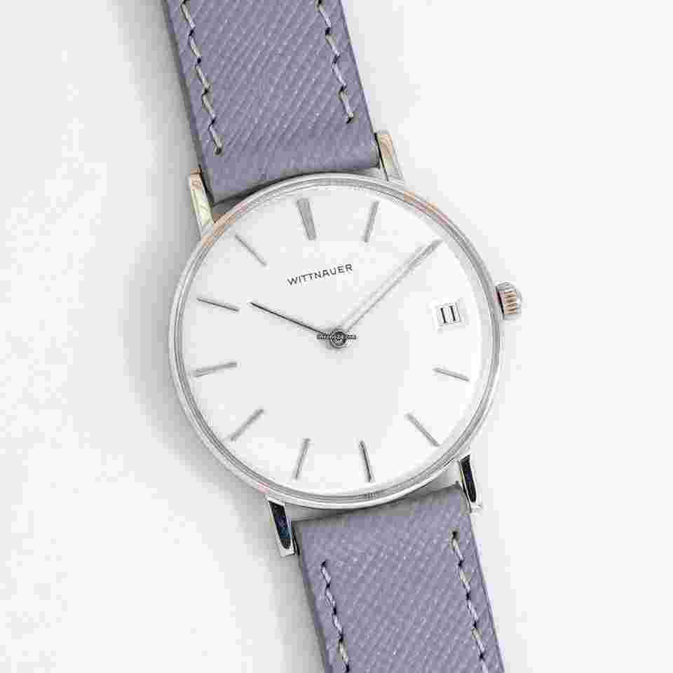 Wittnauer
                           
                                 1960's Vintage Wittnauer Ultra Thin Ref. 69-258C 14k White Gold Filled Watch ( 15200)