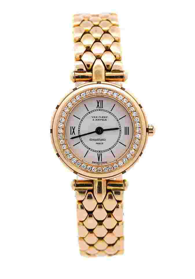Van Cleef & Arpels
                           
                                 La Collection 18K Gold Diamond Bezel Ladies Watch
