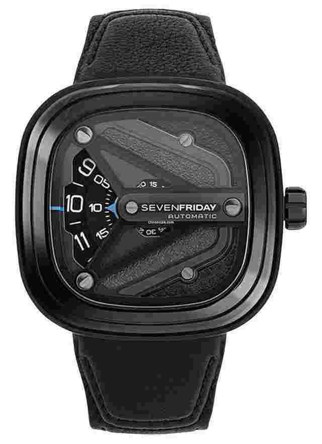Sevenfriday
                           
                                 M-Series Spaceship Automatic Black Leather Strap Mens Watch M3/07