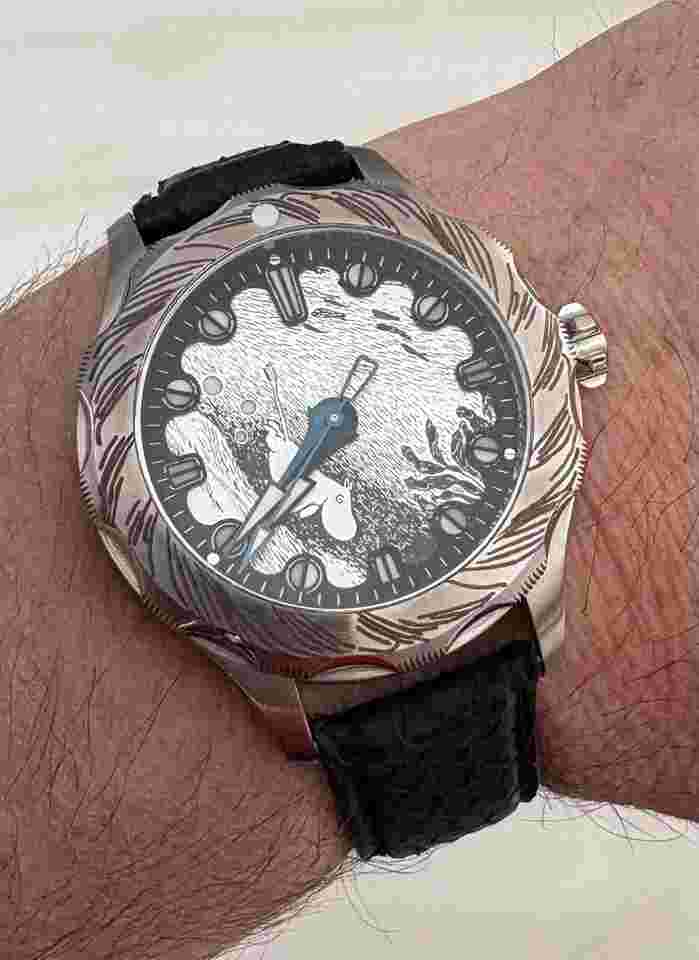 S.U.F Helsinki x Moomin Characters 2024 42mm Vetehinen Diver Blue Limited Edition