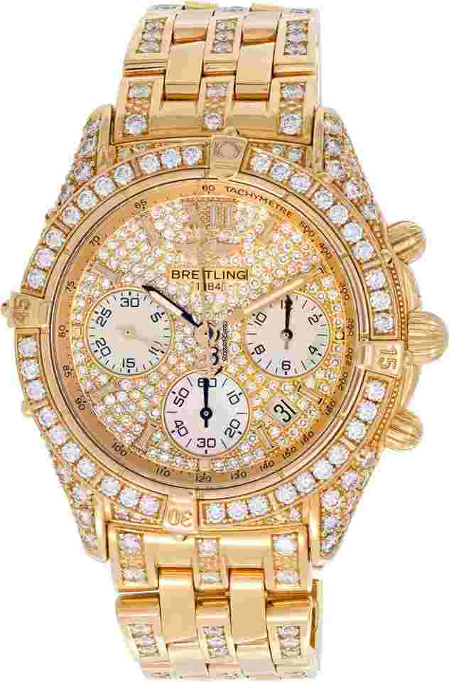 Breitling
                           
                                 Diamond Chronograph K55048 18k Yellow Gold 36mm watch