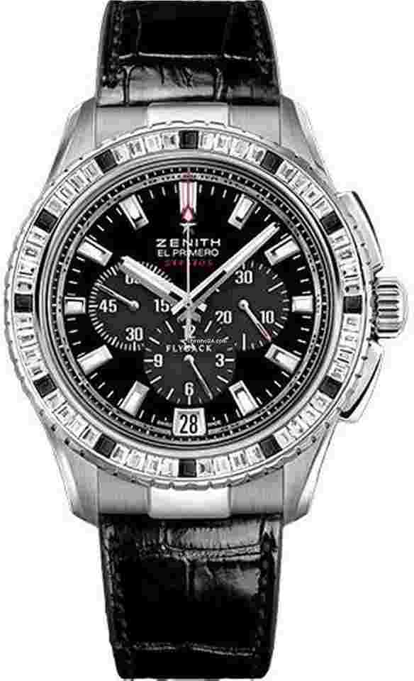Zenith El Primero Stratos Flyback
                           
                                 Chronomaster Stratos Flyback 18K White Gold & Diamonds Men's Watch