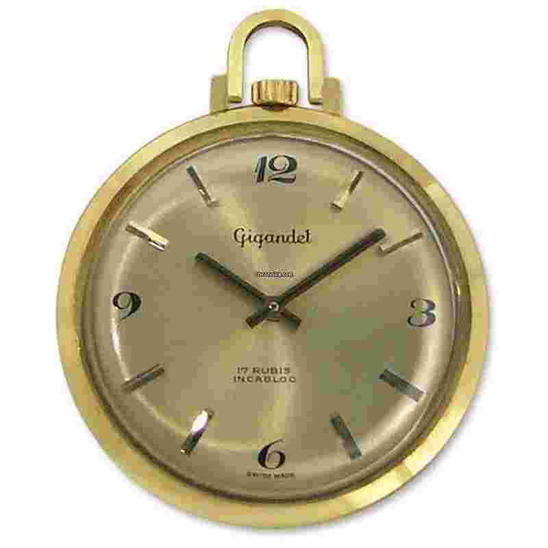 Gigandet
14kt Gold Mens Vintage Open Face Pocket Watch 14k - 1970's