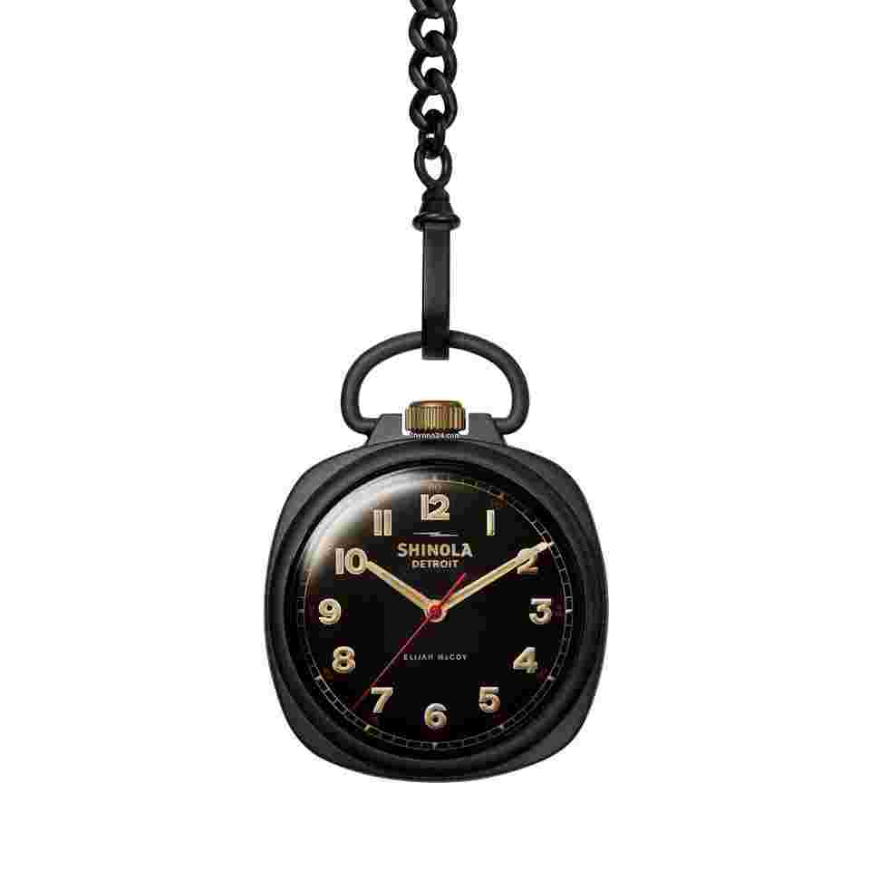 Shinola
The Elijah McCoy Mechanic Pocket Watch 45mm Limited Edition