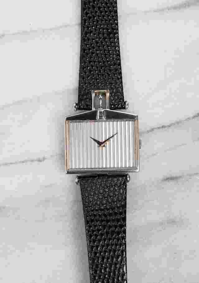 Corum
                           
                                 Vintage 1990s Reference 55595 18K White Gold Rolls Royce Radiator Grill Manual Wind w Box