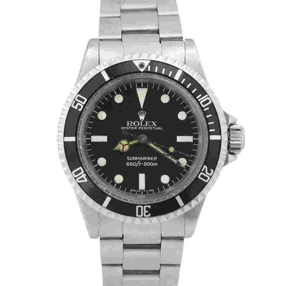 Rolex Submariner
                           
                                 ORIGINAL MAXI MK4 DIAL 1982 Rolex Submariner Black 40mm Patina 7.3 Watch 5513