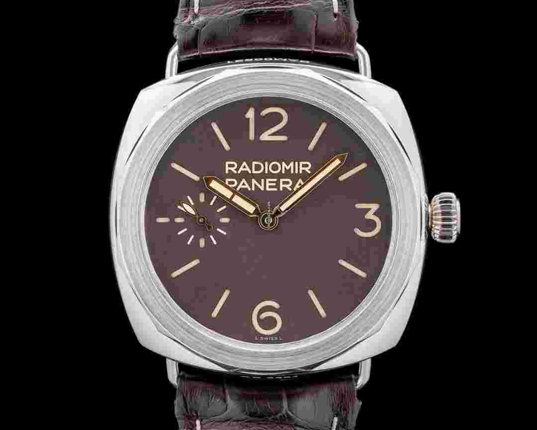 Panerai
                           
                                 Radiomir Platino Brown Dial Minerva Movement RARE
