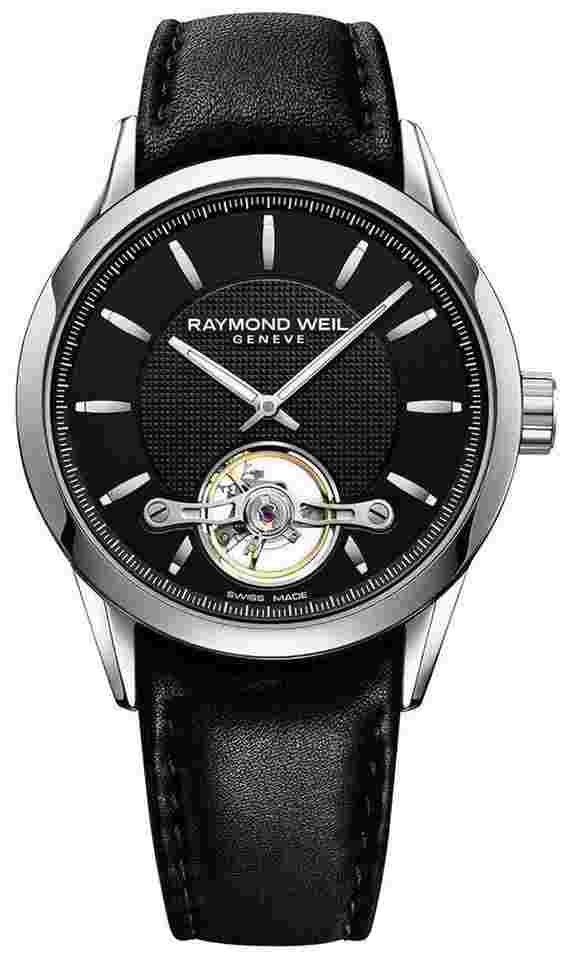 Raymond Weil Freelancer
                           
                                 Automatic Steel Black Leather Mens Watch 2780-STC-20001