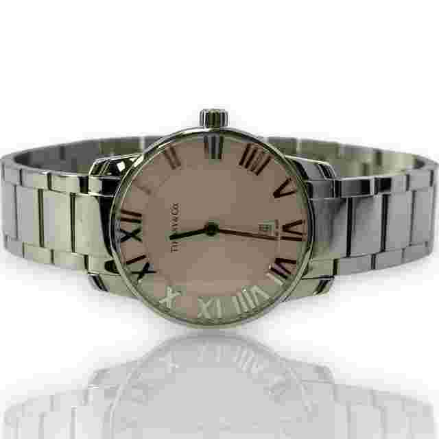 Tiffany Atlas
                           
                                 & Co Atlas 2 Hand 29mm Stainless Steel Watch B&P Retail 3200