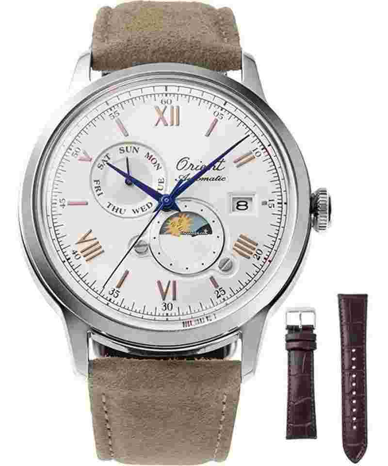 Orient Bambino
RA-AK0808S30B Bambino Sun & Moon Automatic 75th Anniversary Limited Edition Watch
