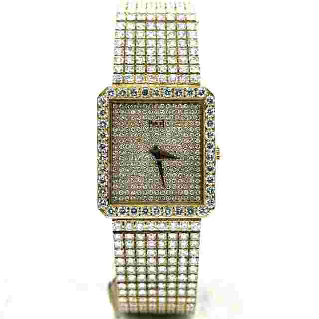 Piaget
                           
                                 Classic Vintage 25mm Quartz 18k Yellow Gold Factory Diamonds 81541C626