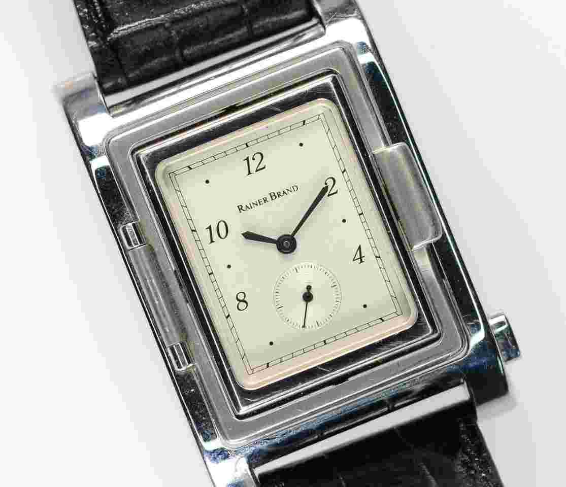 Rainer Brand WM RB 5 Giro Wendeuhr Handaufzug 31mm Unisex Edelstahl