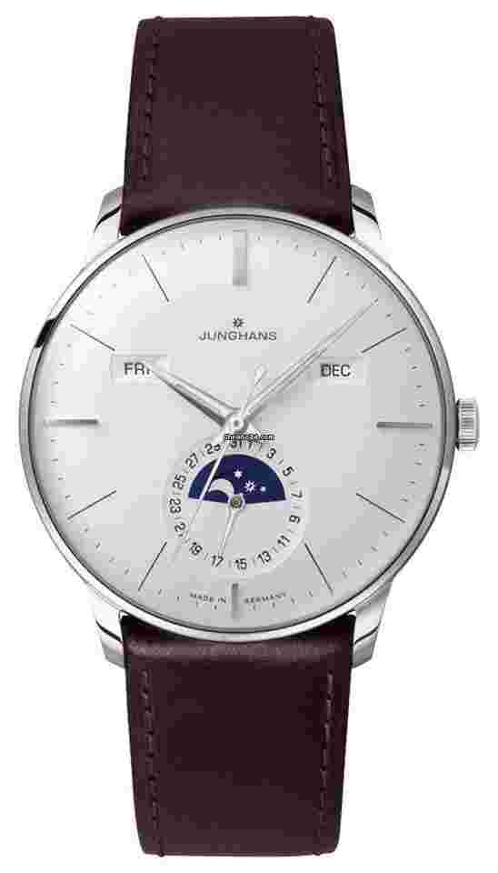Junghans Meister Calendar
                           
                                 Kalender Automatic Moonphase Leather Mens Watch 27/4200.03
