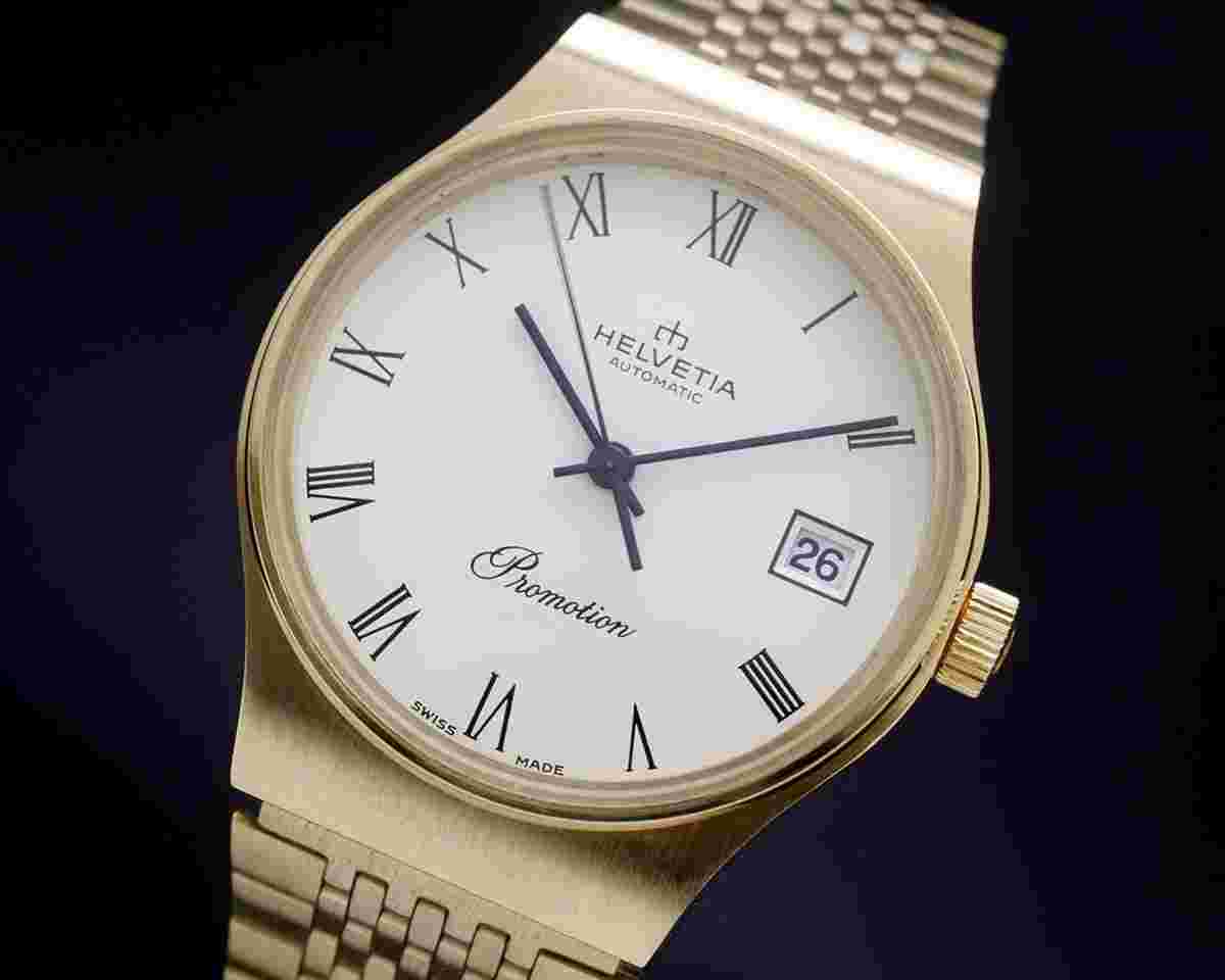 Helvetia Promotion New Old Stock automatic vintage ETA 2873 NOS SERVICED WARRANTY
