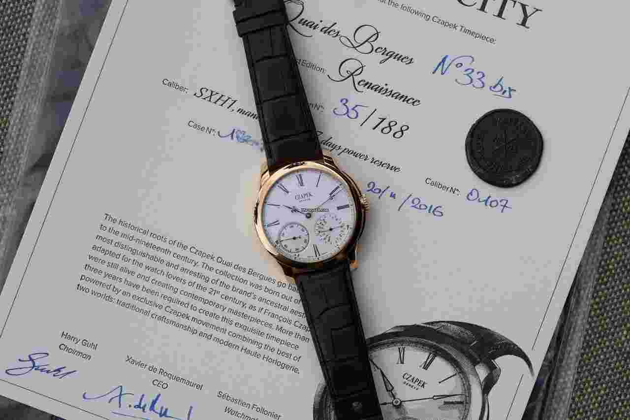 Czapek
                           
                                 2016 Czapek Quai Des Bergues No. 33bis Renaissance Rose Gold