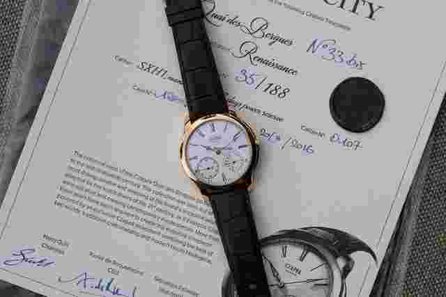 Czapek
                           
                                 2016 Czapek Quai Des Bergues No. 33bis Renaissance Rose Gold
