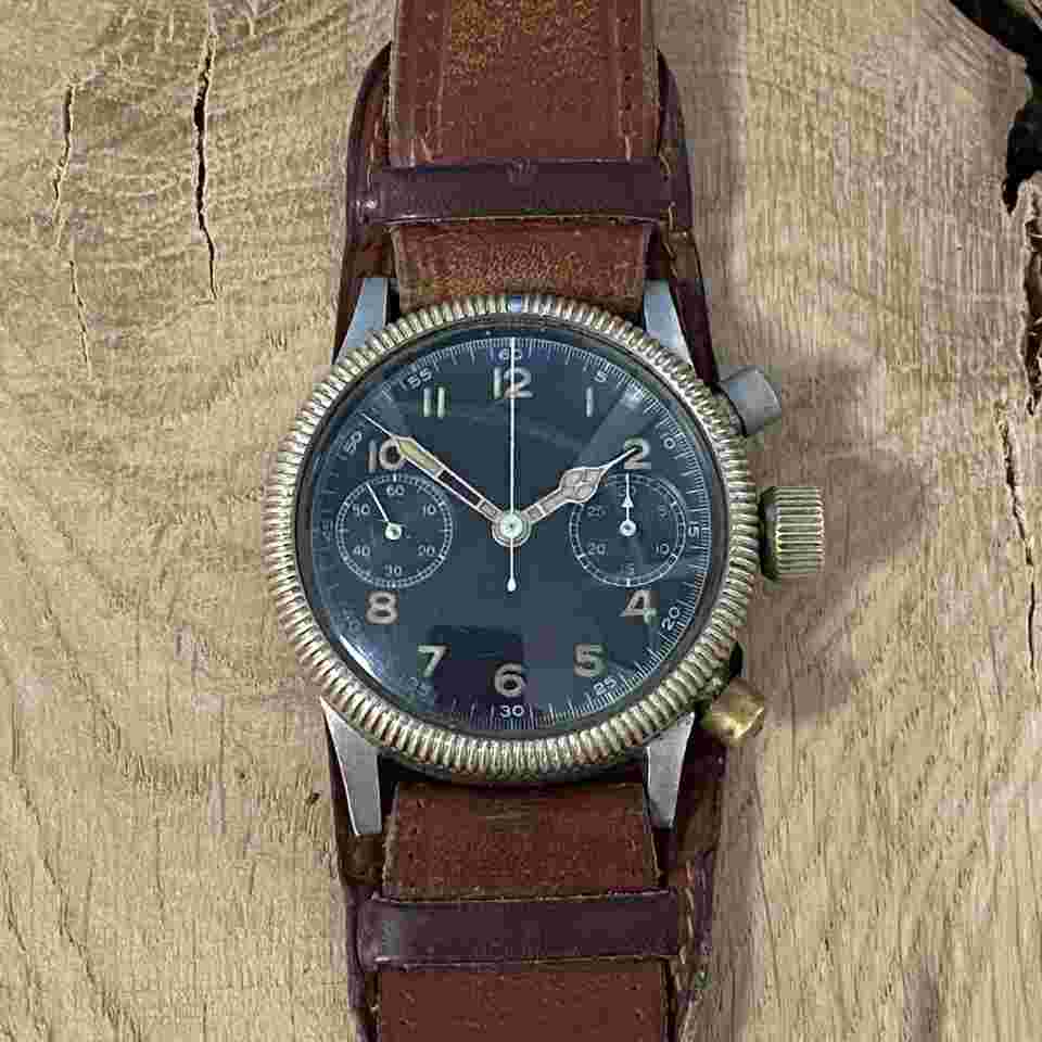 Tutima [227] - Tutima - Glashütte UROFA 59 / Fliegerchronograph / Fliegeruhr / Uhr WWII