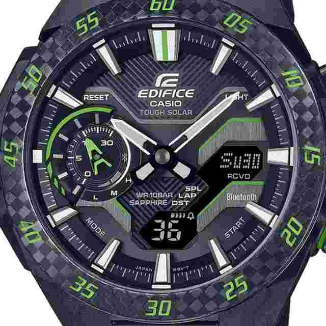 Casio Edifice ECB-2200YRC-1A3JF JDM CARBON WINDFLOW 48.2mm 100m WR Mobile Link Bluetooth S