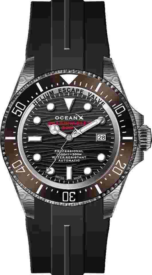 OceanX Sharkmaster 300+ Damascus SMS325 Limited Edition