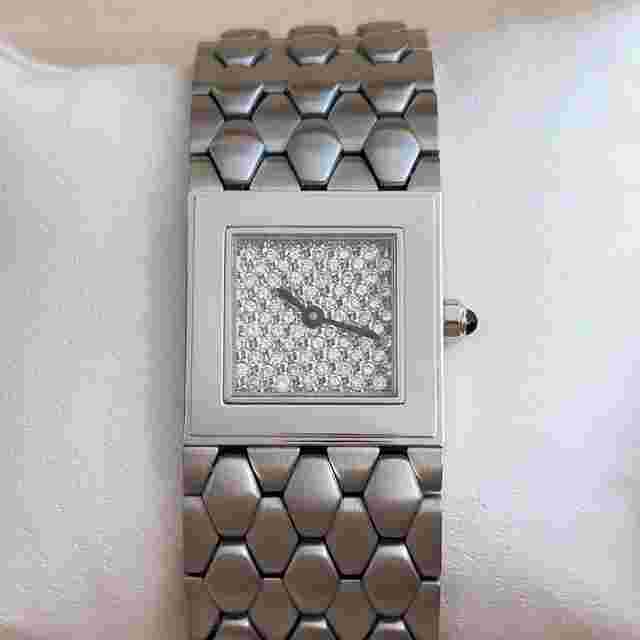 Barthelay Les Sloanes 21mm 53803 mit Diamanten und Box Edelstahl Damenuhr