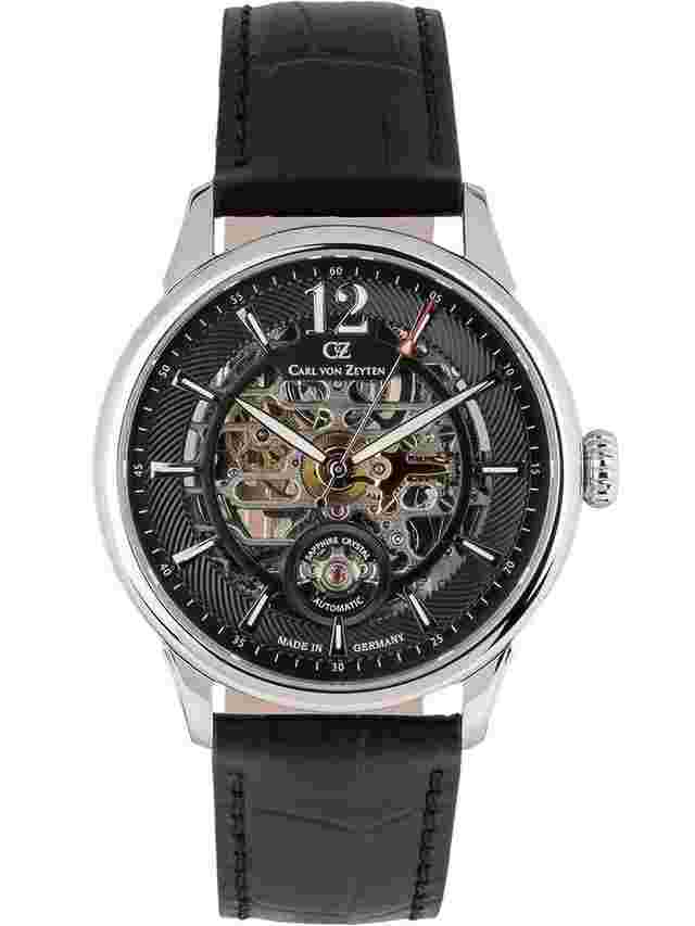 Carl von Zeyten CVZ0080BKS Schramberg Automatik Herrenuhr 43mm 5ATM 