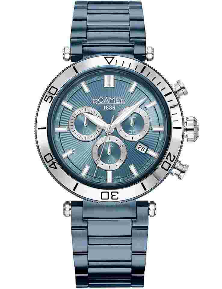 Roamer 994837 41 45 20 Herrenuhr Toscana Chronograph 43mm 5ATM