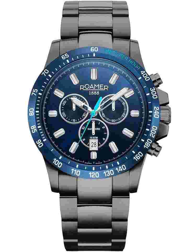 Roamer 861837 44 45 20 Herrenuhr Rimini Chronograph 45mm 10ATM