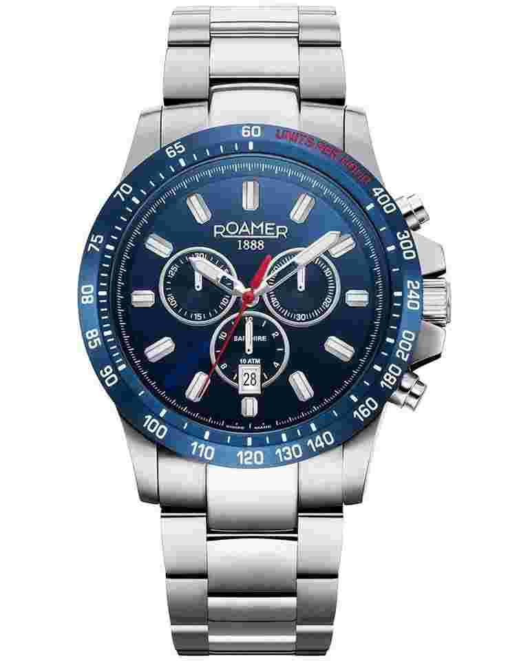 Roamer 861837 41 45 20 Herrenuhr Rimini Chronograph 45mm 10ATM