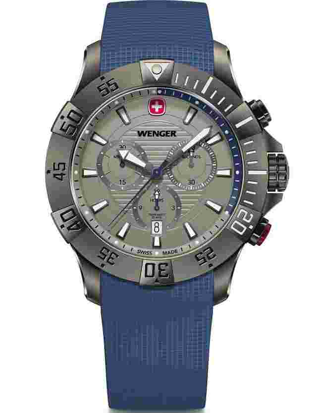 Wenger Sea Force 01.0643.126 Herrenuhr Seaforce Chronograph 43mm 20ATM