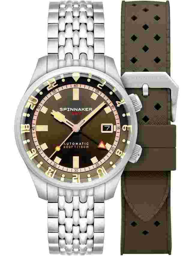 Spinnaker SP-5121-22 Herrenuhr Bradner GMT Automatik 42mm 18ATM