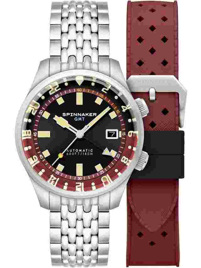 Spinnaker SP-5121-11 Herrenuhr Bradner GMT Automatik 42mm 18ATM