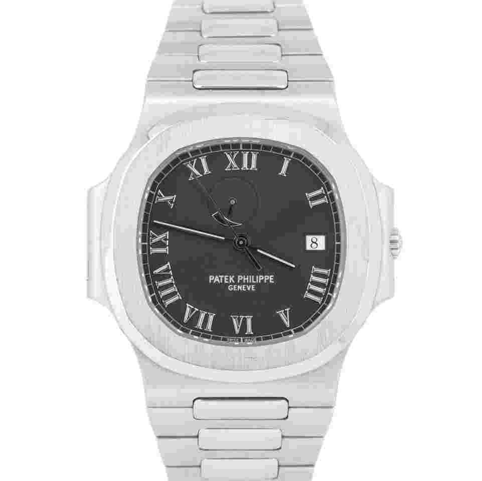 Patek Philippe Nautilus UNPOLISHED PAPERS Nautilus Comet 3710/1A Black Roman 42mm B+P