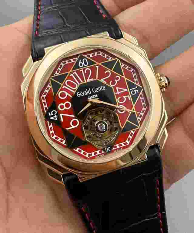 Gérald Genta Octo Bi-Retro Tourbillon Retrograde Hours Pink Gold Full Set 43X48MM OCTO TOURBILLON